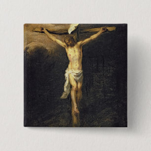 Chapa Cuadrada Cristo en la cruz, 1672