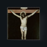 Chapa Cuadrada Cristo en la cruz, c.1630<br><div class="desc">Número de colección de la imagen:  XJL44945 Cristo en la cruz,  c.1630 (aceite en lona). Velázquez,  1599-1660) aceites de Diego Rodriguez de Silva y (en lona. Prado,  Madrid,  España.  17mo</div>