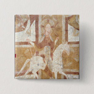 Chapa Cuadrada Cristo en un caballo blanco