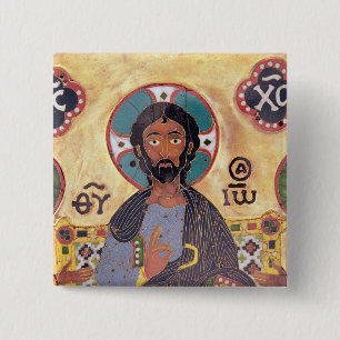 Chapa Cuadrada Cristo Enthroned