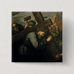 Chapa Cuadrada Cristo que lleva la cruz, 1635