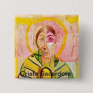 Chapa Cuadrada Cristo Sacerdote