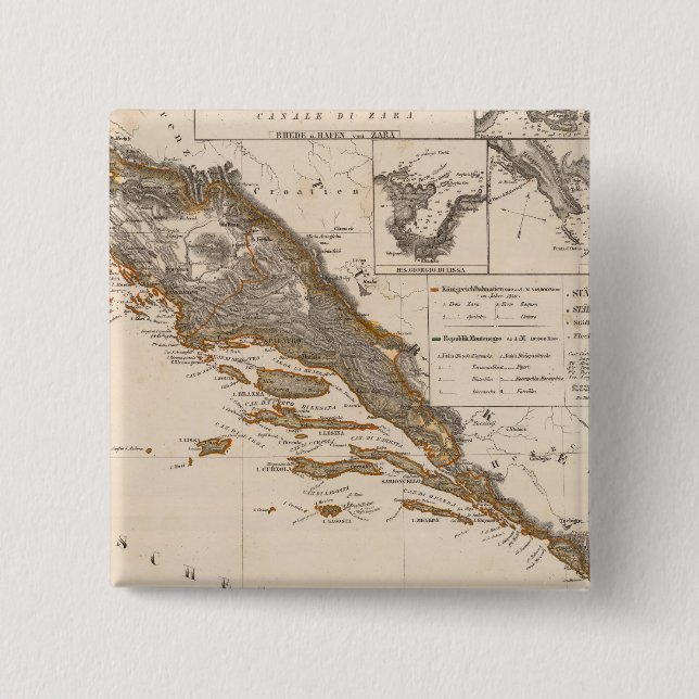 Chapa Cuadrada Croacia (Anverso)