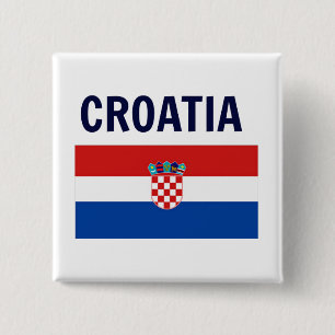 Chapa Cuadrada Croacia - Bandera de Croacia