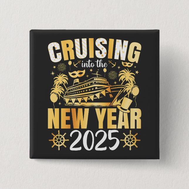 Chapa Cuadrada Cruceros a la plaza 2025 (Anverso)