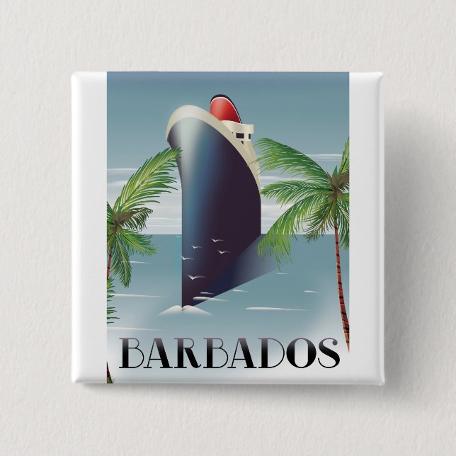 Chapa Cuadrada Cruceros de Barbados (Anverso)