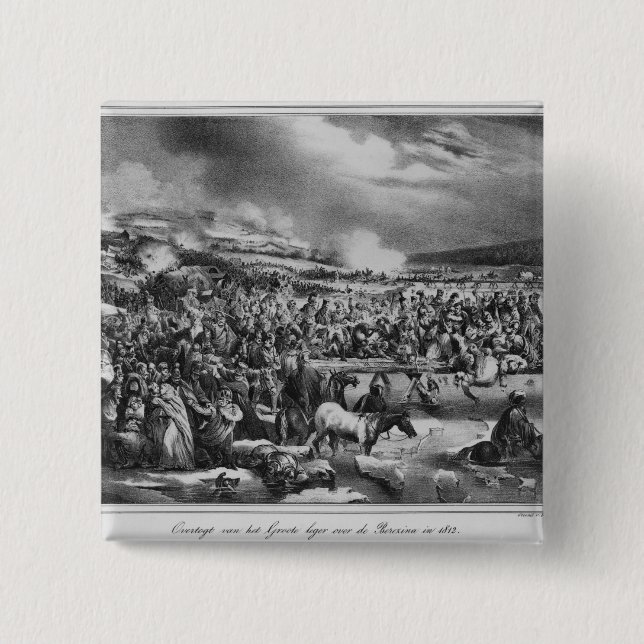 Chapa Cuadrada Cruzar el Berezina (Anverso)