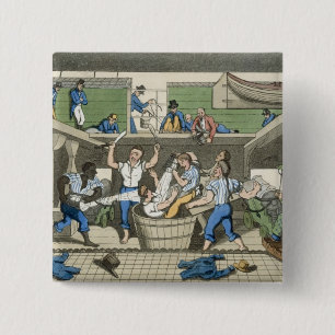 Chapa Cuadrada Cruzar la línea, placa 'de las aventuras de J