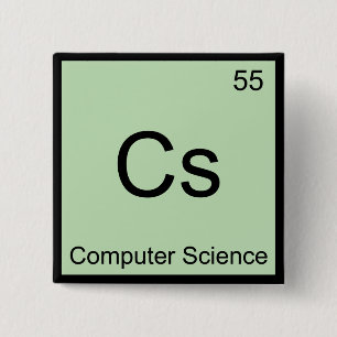 Chapa Cuadrada Cs - Camiseta del símbolo del elemento de química