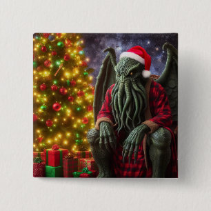 Chapa Cuadrada Cthulhu Navidades Creepmas Cthulhumas