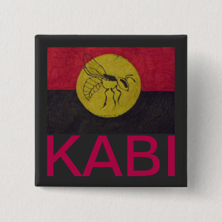 CHAPA CUADRADA CUADRADA KABI KABVAI BEE BADGE - CARTA CRIMSON.