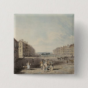 Chapa Cuadrada Cuadrado de la reina, Londres, 1786 (w/c y pluma y