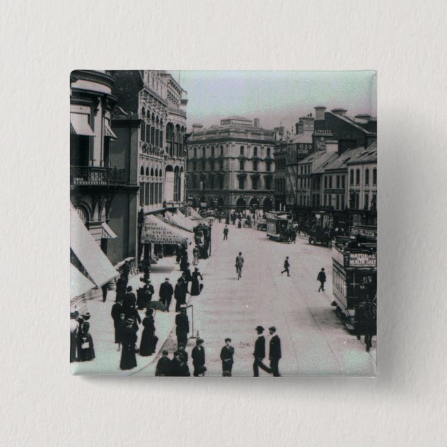 Chapa Cuadrada Cuadrado del castillo, Belfast, c.1902 (Anverso)
