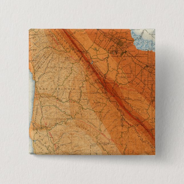 Chapa Cuadrada Cuadrícula de Santa Cruz muestra intensidad, defec (Anverso)