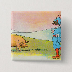 Chapa Cuadrada Cuando fui a Bonner me encontré con un cerdo - rim