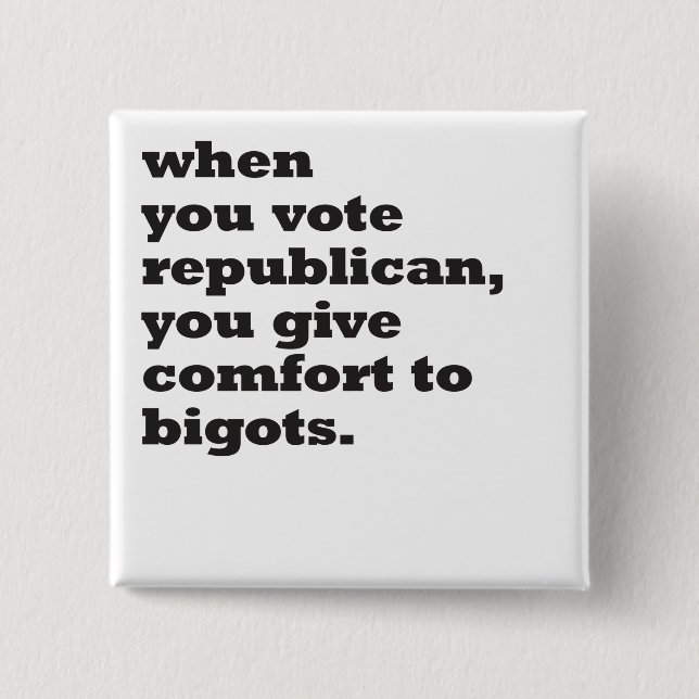 Chapa Cuadrada cuando se vota por republicano (Anverso)