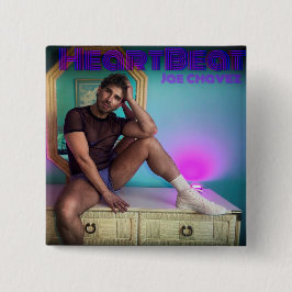 Chapa Cuadrada Cubierta HEARTBEAT Pin Art