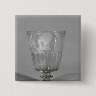 Chapa Cuadrada cubilete Rueda-grabado, c.1800-25