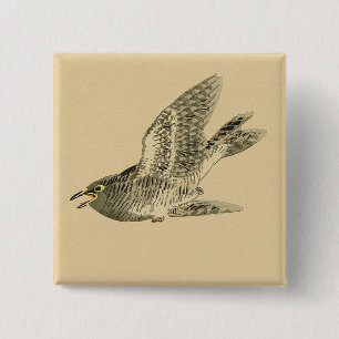 Chapa Cuadrada Cuckoo (arte japonés) (de Kono Bairei)