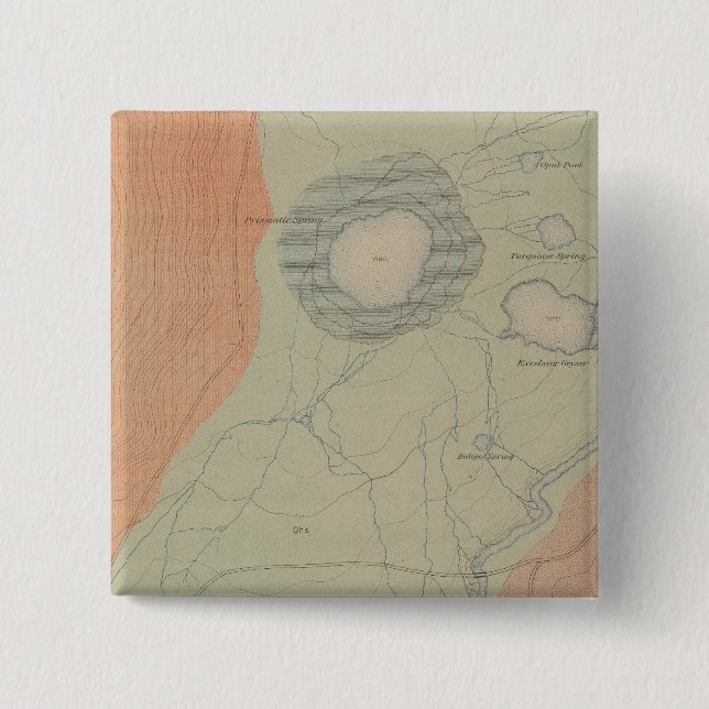 Chapa Cuadrada Cuenca del Excelsior Geyser (Anverso)