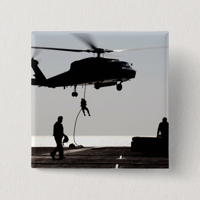 Chapa Cuadrada Cuerpo rápido de personal de un SH-60F (Anverso)