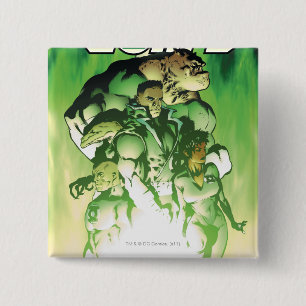 Chapa Cuadrada Cuerpo verde de la linterna