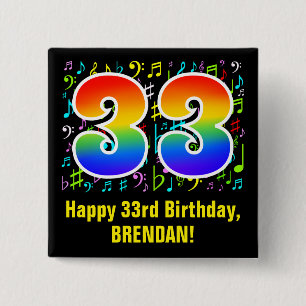 Chapa Cuadrada Cumpleaños 33: Símbolos musicales coloridos, Rai