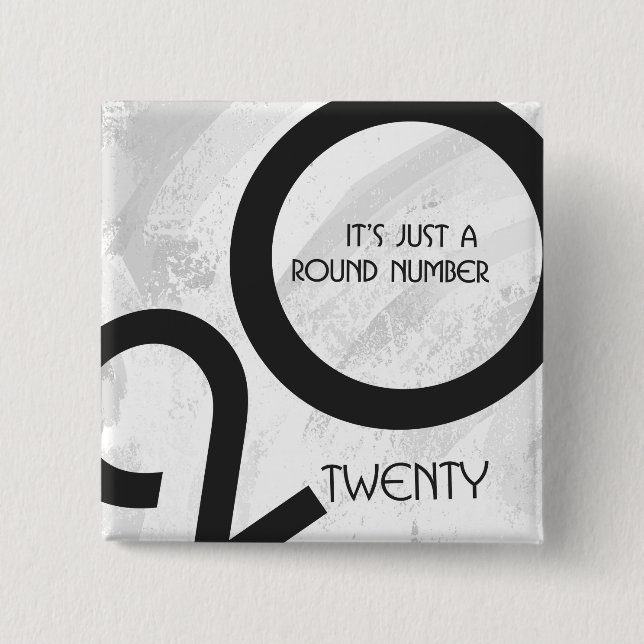 Chapa Cuadrada Cumpleaños de la Década Blanca (Anverso)