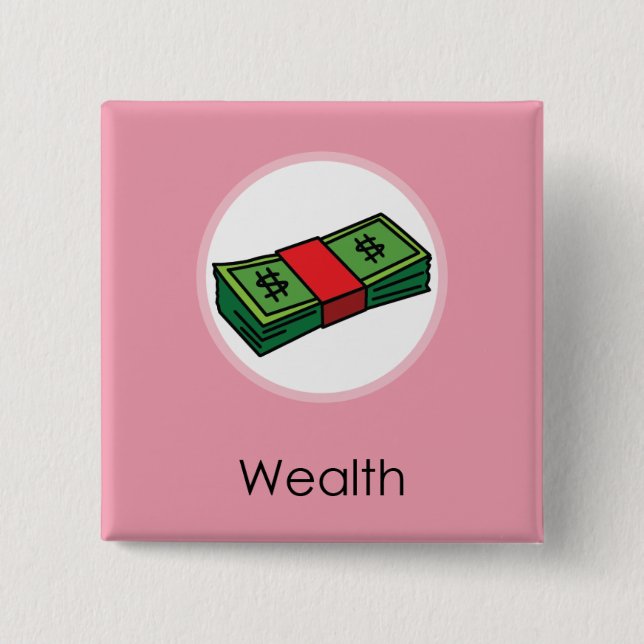 Chapa Cuadrada Cumpleaños del coreano de Doljabi Doljanchi Dol 1r (Anverso)