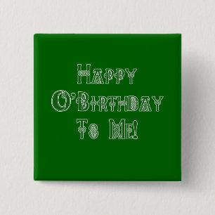 Chapa Cuadrada Cumpleaños feliz del día del St Patricks a mí