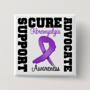 Chapa Cuadrada Curación del abogado de la ayuda del Fibromyalgia