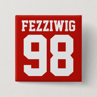 Chapa Cuadrada Custom Athlete Player Number & Name Square Pin