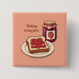 Chapa Cuadrada [Customize] is my jam - cute jam and toast cartoon