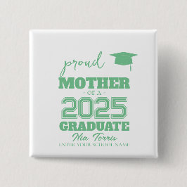 Chapa Cuadrada Customized proud mother of a graduate 2025
