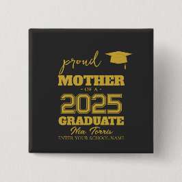 Chapa Cuadrada Customized proud mother of a graduate 2025