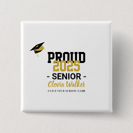 Chapa Cuadrada Customized proud school senior graduate