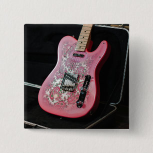 Chapa Cuadrada Cute Bass Guitar