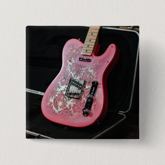 Chapa Cuadrada Cute Bass Guitar (Anverso)