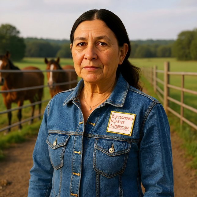 Chapa Cuadrada D.N.A. - Nativo americano determinado (y) (Subido por el creador)