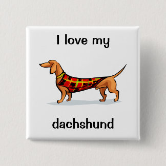 Chapa Cuadrada Dachshund