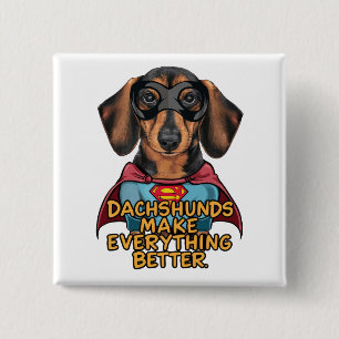 Chapa Cuadrada Dachshunds lo hacen mejor