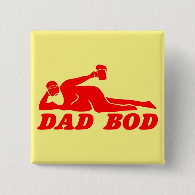 Chapa Cuadrada Dad Bod  #USAPatriotGraphics  ©WhiteTigerLLC.Com (Anverso)
