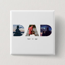 Chapa Cuadrada Dad Father's day personalized photo gift 