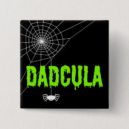 Chapa Cuadrada Dadcula Green Dripping Font Spider Web