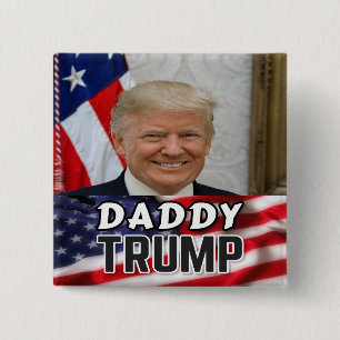 Chapa Cuadrada Daddy Trump