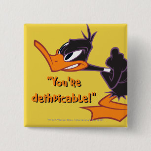 Chapa Cuadrada DAFFY DUCK™ listo para luchar