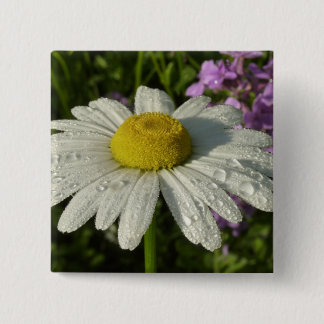 Chapa Cuadrada Daisy and Summer Lilac Wildflower