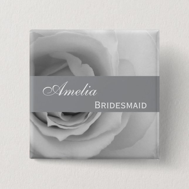 Chapa Cuadrada Dama de honor conocida de encargo de plata (Anverso)