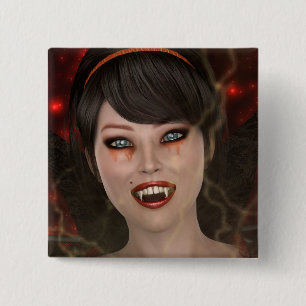 Chapa Cuadrada Dama Vampiro