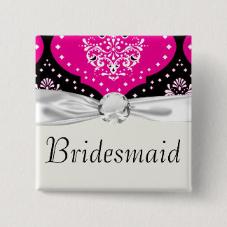 Chapa Cuadrada damasco de henna blanca blanca y rosa imponente